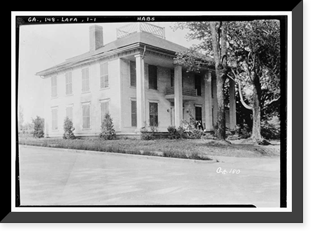 Marsh-Warthen House, LaFayette, Walker County, GA, Antique Poster