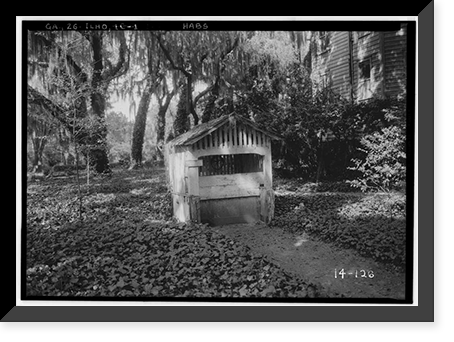 Historic Framed Print, Wormsloe, Isle of Hope, Savannah Vicinity, Savannah vicinity, Chatham County, GA - 4,  17-7/8" x 21-7/8"