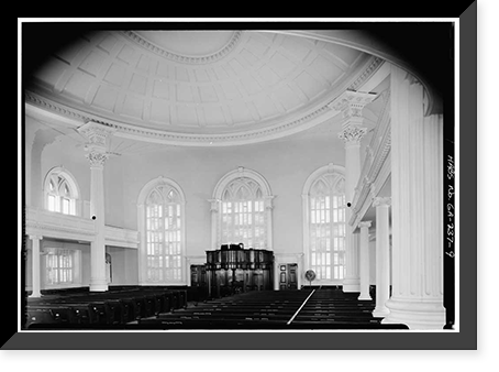 Historic Framed Print, Independent Presbyterian Church, Bull & Oglethorpe Streets, Savannah, Chatham County, GA - 3,  17-7/8" x 21-7/8"