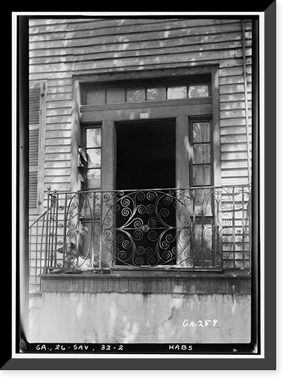 Vintage Building Photo - Savannah, Georgia - Le Page House (Entrance) (2)