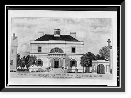 William Scarborough House, 41 West Broad Street, Savannah, Chatham County, GA - 11, Historic Print