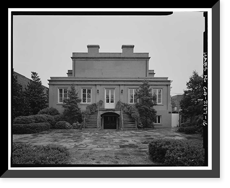 William Scarborough House, 41 West Broad Street, Savannah, Chatham County, GA - 16, Antique Print