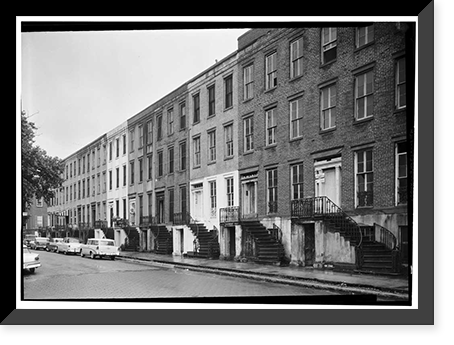 Antique Architecture - Savannah, Georgia - Row Houses, 101-129 Gordon