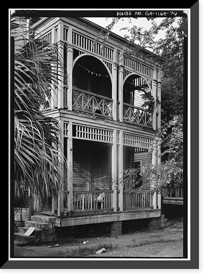 Savannah Victorian Historic District, Bounded by Gwinnett, East Broad, West Broad Street, Savannah, Chatham County, GA - 74, Historic Reproduction