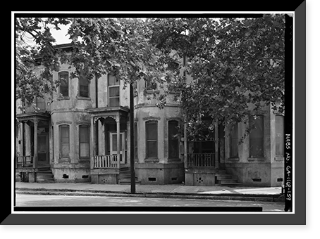 Savannah Victorian Historic District, Bounded by Gwinnett, East Broad, West Broad Street, Savannah, Chatham County, GA - 159, Antique Poster