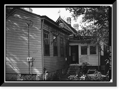 Historic Framed Print, Savannah Victorian Historic District, 213 West Bolton Street (House), Savannah, Chatham County, GA - 2,  17-7/8" x 21-7/8"