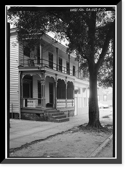 Savannah Victorian Historic District, 107 West Duffy Street (House), Savannah, Chatham County, GA - 10, Vintage Poster