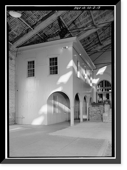 Central of Georgia Railway, Passenger Station & Train Shed, Corner of Louisville (Railroad) Road & West Broad, Savannah, Chatham County, GA - 19, Antique Poster