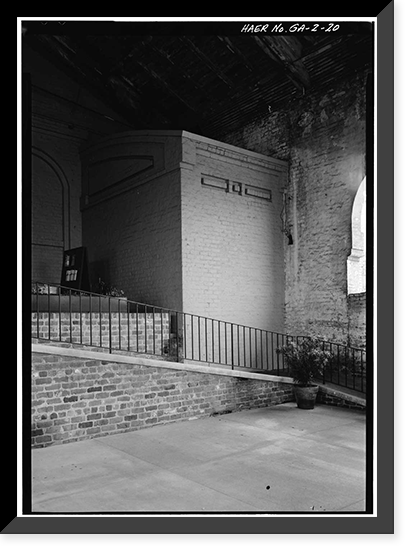 Central of Georgia Railway, Passenger Station & Train Shed, Corner of Louisville (Railroad) Road & West Broad, Savannah, Chatham County, GA - 20, Historic Print