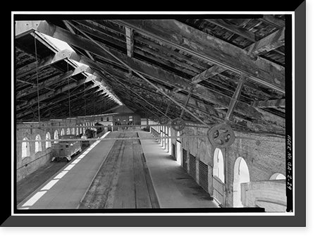 Central of Georgia Railway, Passenger Station & Train Shed, Corner of Louisville (Railroad) Road & West Broad, Savannah, Chatham County, GA - 28 Classic, Antique Print