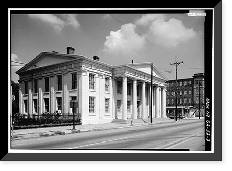 Central of Georgia Railway, Gray Building, 227 West Broad Street, Savannah, Chatham County, GA - 3 Classic, Historic Print
