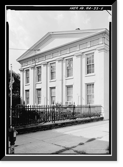 Central of Georgia Railway, Gray Building, 227 West Broad Street, Savannah, Chatham County, GA - 5, Antique Print