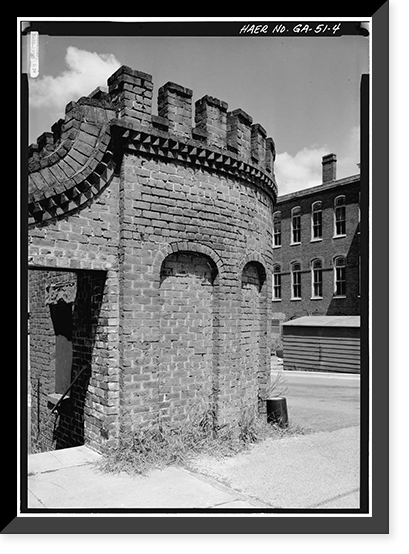 Central of Georgia Railway, Cotton Yard Gates, West Broad Street, Savannah, Chatham County, GA - 4, Historic Print