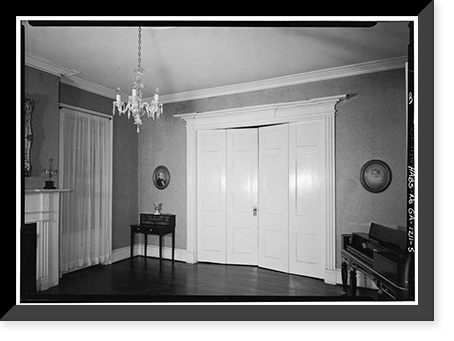 Historic Framed Print, John Ash House, 114-116 West Hull Street, Savannah, Chatham County, GA - 5,  17-7/8" x 21-7/8"