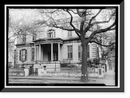 Richardson-Maxwell-Owen-Thomas House, 124 Abercorn Street, Savannah, Chatham County, GA, Vintage Poster