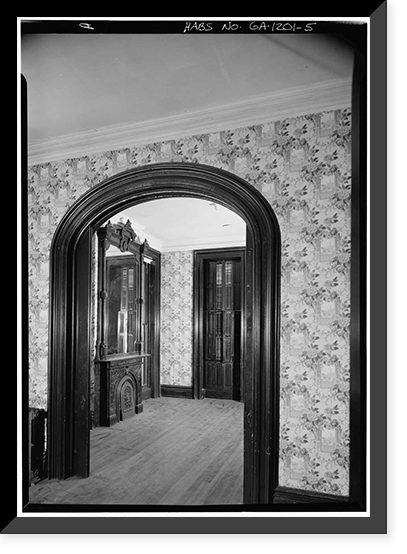 Samuel P. Hamilton House, 330 Abercorn Street, Savannah, Chatham County, GA - 5, Antique Print