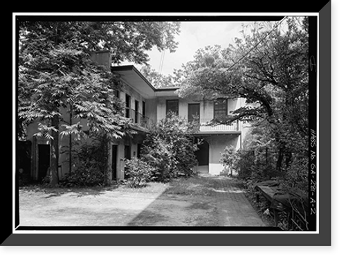 Historic Framed Print, Abram Minis House, Carriage House, 204 East Jones Street, Savannah, Chatham County, GA - 2,  17-7/8" x 21-7/8"