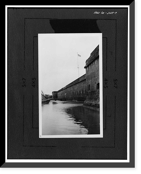 Fort Pulaski, Cockspur Island, Savannah vicinity, Chatham County, GA - 9, Vintage Print