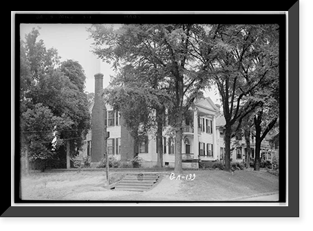Williams-Orme-Crawford House, 211 Liberty Street, Milledgeville, Baldwin County, GA, Vintage Wall Art