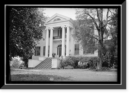 Governor Johnson-Ennis House, Milledgeville vicinity, Baldwin County, GA, Antique Wall Art