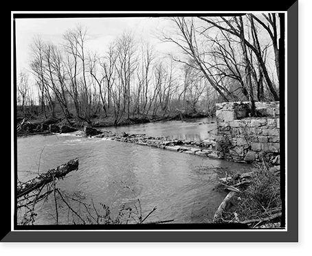 Pearle Cotton Mill & Dam, Elbert County Road 245, Elberton vicinity, Elbert County, GA - 20, Antique Poster