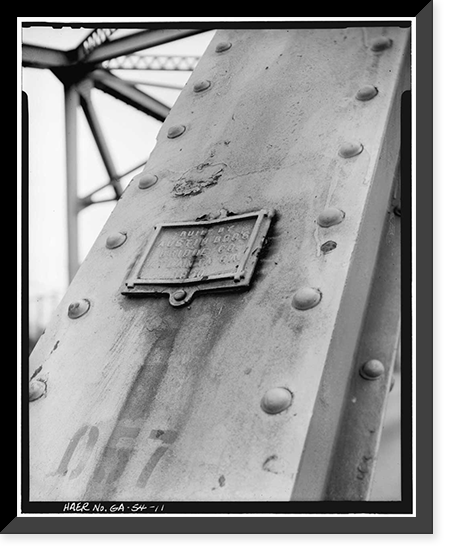 Second Avenue Bridge, Spanning Oostanaula on State Route 101 (Second Ave, Rome, Floyd County, GA - 11, Antique Wall Art