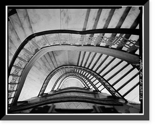 Historic Framed Print, Equitable Building, 25 Pryor Street Northeast, Atlanta, Fulton County, GA - 13,  17-7/8" x 21-7/8"