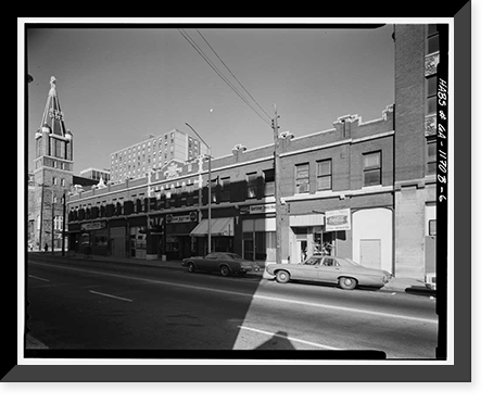 Historic Framed Print, Odd Fellows Building & Auditorium, 228-250 Auburn Avenue, Atlanta, Fulton County, GA - 6,  17-7/8" x 21-7/8"