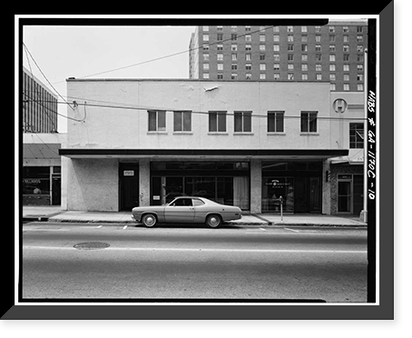 Historic Framed Print, 126-255 Auburn Avenue (Commercial Buildings), Auburn Avenue, Atlanta, Fulton County, GA - 10,  17-7/8" x 21-7/8"