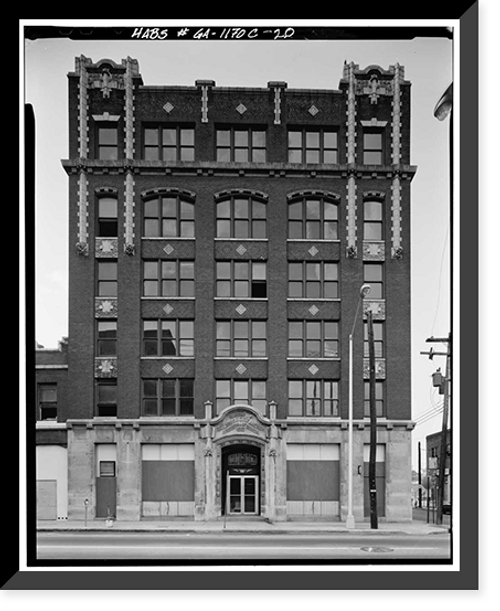Historic Framed Print, 126-255 Auburn Avenue (Commercial Buildings), Auburn Avenue, Atlanta, Fulton County, GA - 20,  17-7/8" x 21-7/8"
