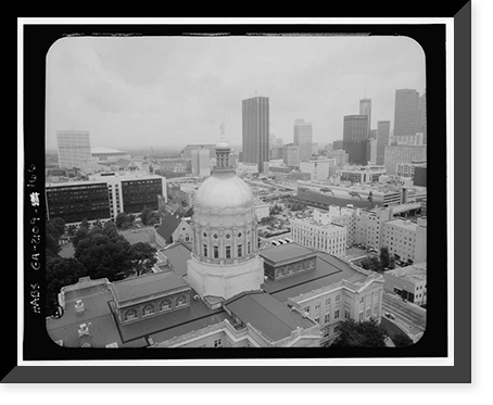 Georgia State Capitol, Capitol Square, Atlanta, Fulton County, GA - 153 Classic, Historic Print