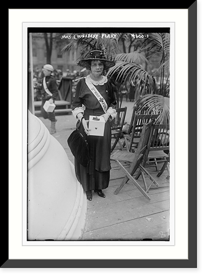 Historic Framed Print, Mrs. Lounsbery Perry,  17-7/8" x 21-7/8"