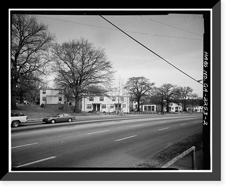 Historic Framed Print, John Hope Homes (Public Housing), Bounded by Larkin, Dora, Spelman Streets & Lane, Atlanta, Fulton County, GA - 2,  17-7/8" x 21-7/8"
