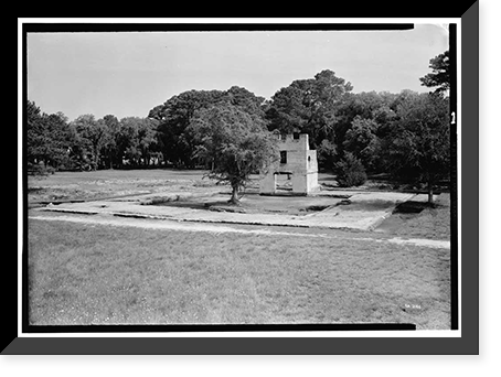 Fort Frederica, Barracks (Ruins), Saint Simons Island, Glynn County, GA, Historic Print