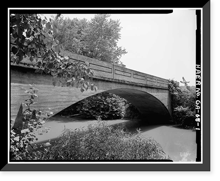 Lutens Bridge, County Road 228, Spanning Pine Log Creek, Cash vicinity, Gordon County, GA, Antique Wall Art