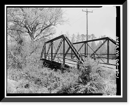 Gordon County Road No. 24 Bridge, Spanning New Town Creek at County Road 24, New Town vicinity, Gordon County, GA Classic, Vintage Print