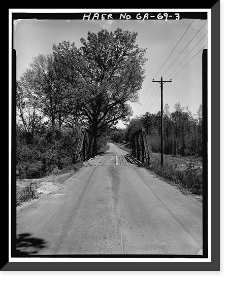 Gordon County Road No. 24 Bridge, Spanning New Town Creek at County Road 24, New Town vicinity, Gordon County, GA - 3, Historic Reproduction