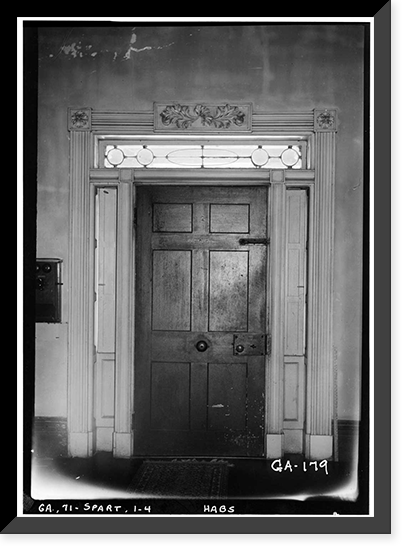 Sayre-Shivers House, Broad & Robins Streets, Sparta, Hancock County, GA - 4, Historic Print
