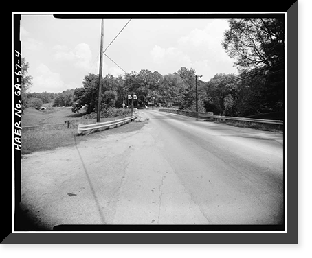 Curry Creek Bridge, Spanning Curry Creek at State Route 15, Jefferson, Jackson County, GA - 4, Historic Print