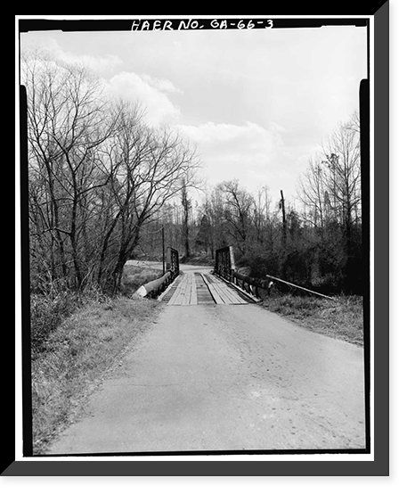 Woody Allen Road Bridge, Spanning Oothalooga Creek at County Road 316, Adairsville vicinity, Bartow County, GA - 3, Historic Reproduction
