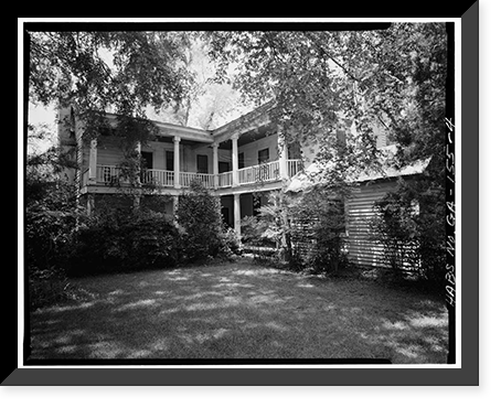 Mitchell-Barron House, Washington & Madison Streets, Clinton, Jones County, GA - 6, Vintage Print