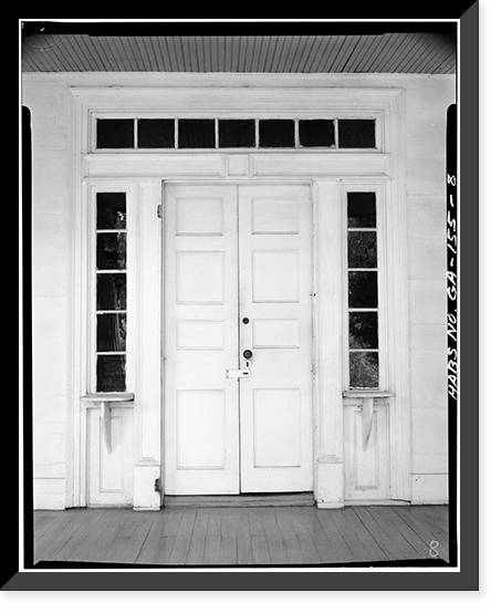 Mitchell-Barron House, Washington & Madison Streets, Clinton, Jones County, GA - 10, Vintage Poster