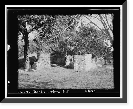 Historic Framed Print, Tolomato Mission, Darien vicinity, McIntosh County, GA - 5,  17-7/8" x 21-7/8"