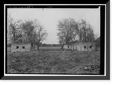 Historic Framed Print, Tolomato Mission, Darien vicinity, McIntosh County, GA - 6,  17-7/8" x 21-7/8"