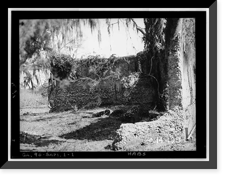 Spanish Fort (Ruins), Sapelo Island, McIntosh County, GA, Vintage Print