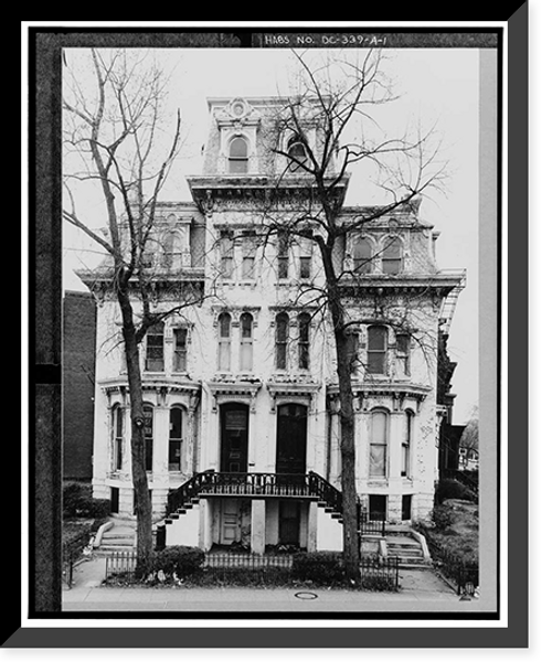 Historic Framed Print, 1 & 2 Logan Circle (House), Washington, District of Columbia, DC,  17-7/8" x 21-7/8"