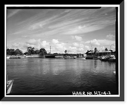 Wailoa Bridge, Spanning Wailoa River at Kamehameha Avenue, Hilo, Hawaii County, HI - 2, Antique Poster