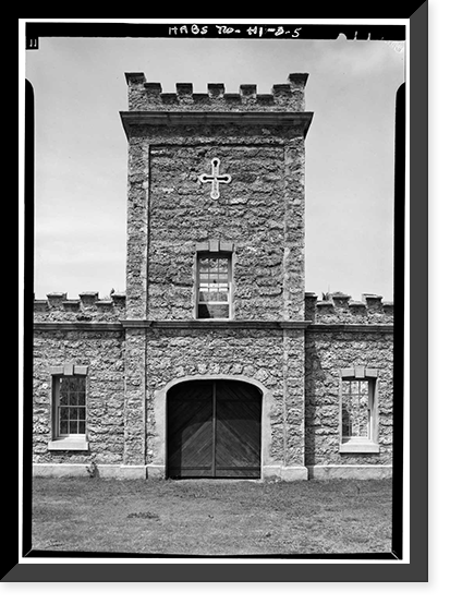 Historic Framed Print, Iolani Barracks, Richards & Hotel Streets, Honolulu, Honolulu County, HI - 5,  17-7/8" x 21-7/8"