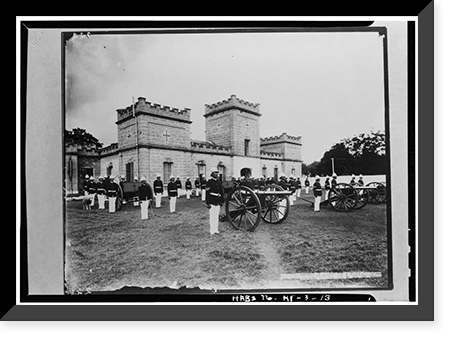 Iolani Barracks, Richards & Hotel Streets, Honolulu, Honolulu County, HI - 13, Antique Wall Art