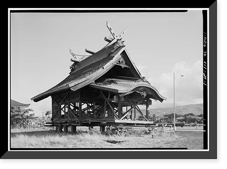 Historic Framed Print, Kukui Shrine, College Walk, Honolulu, Honolulu County, HI,  17-7/8" x 21-7/8"